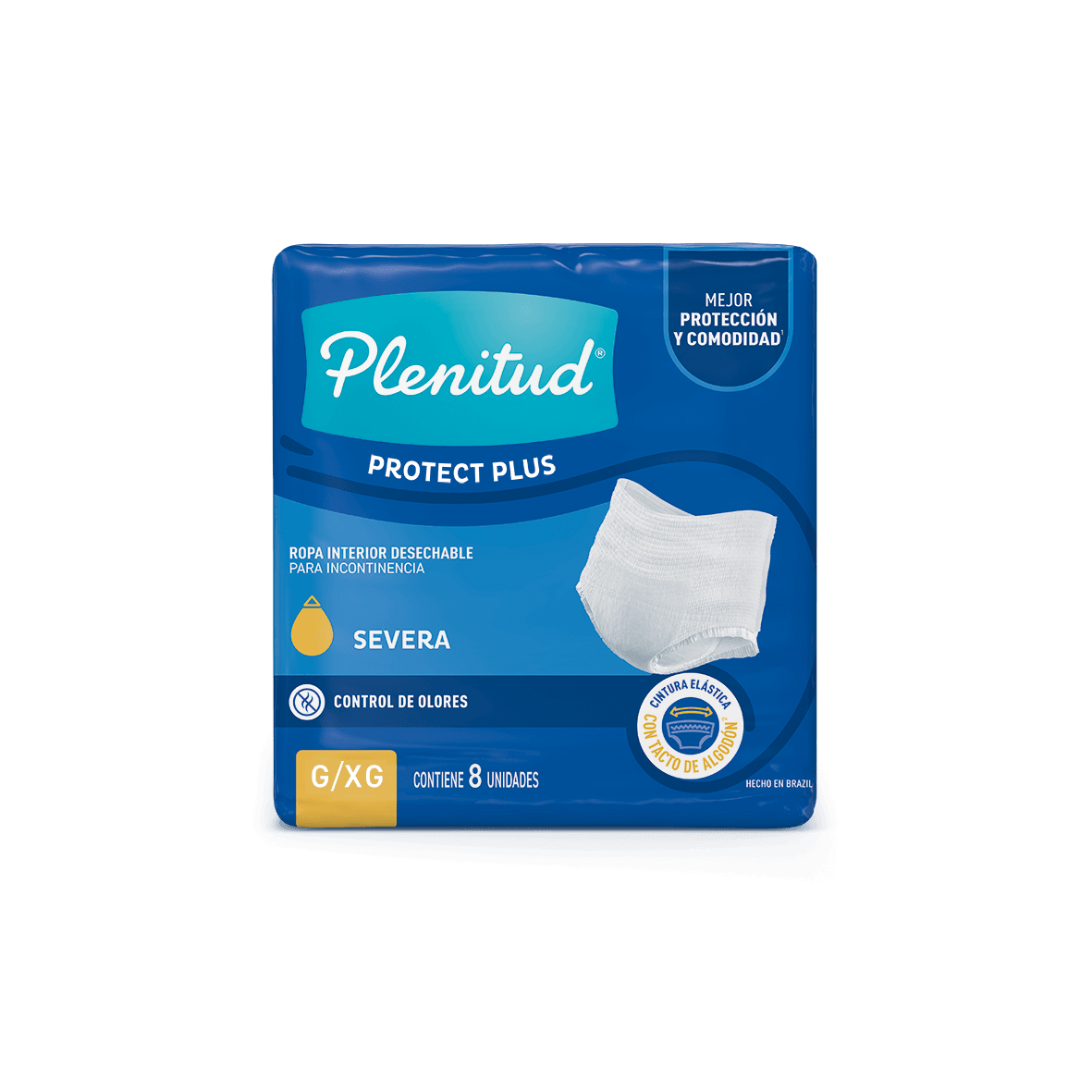 PLENITUD PROTECT PLUS ROPA INTERIOR DESECHABLE G/XG X8 UN.