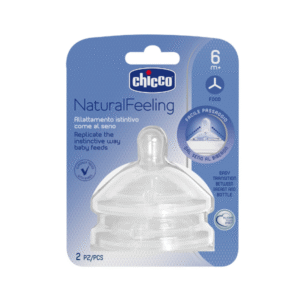 CHICCO TETINA NATURAL FEELING 6M + FLUJO PAPILLA X2