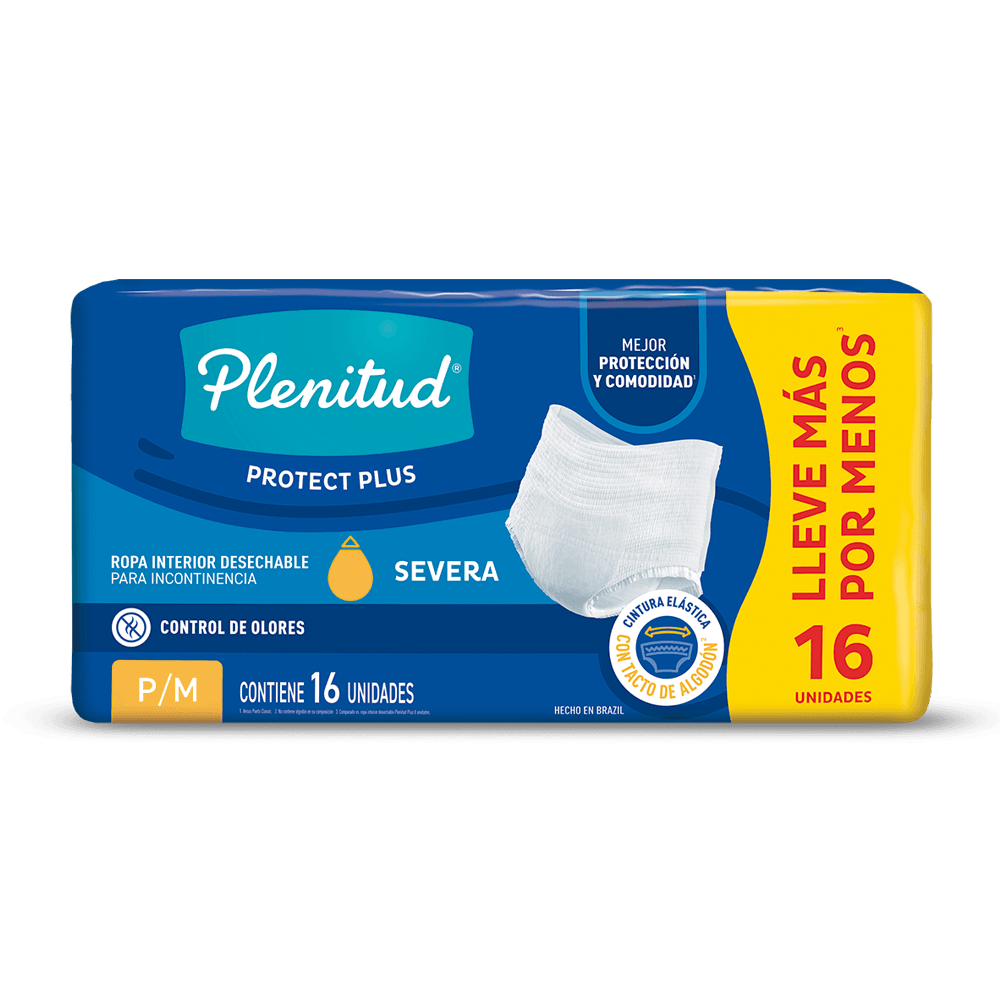 PLENITUD PROTECT PLUS ROPA INTERIOR DESECHABLE P/M X16 UN.