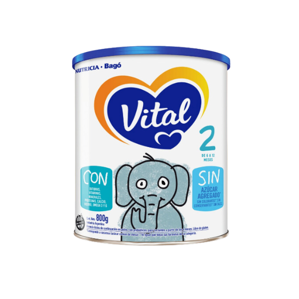 VITAL 2 DE 6 A 12 MESES - EN LATA X800 GR
