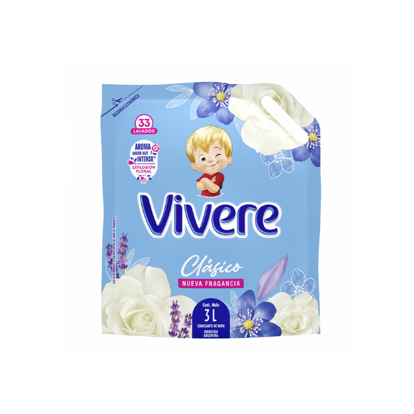 VIVERE CLASICO SUAVIZANTE EXPLOSIÓN FLORAL X3 L