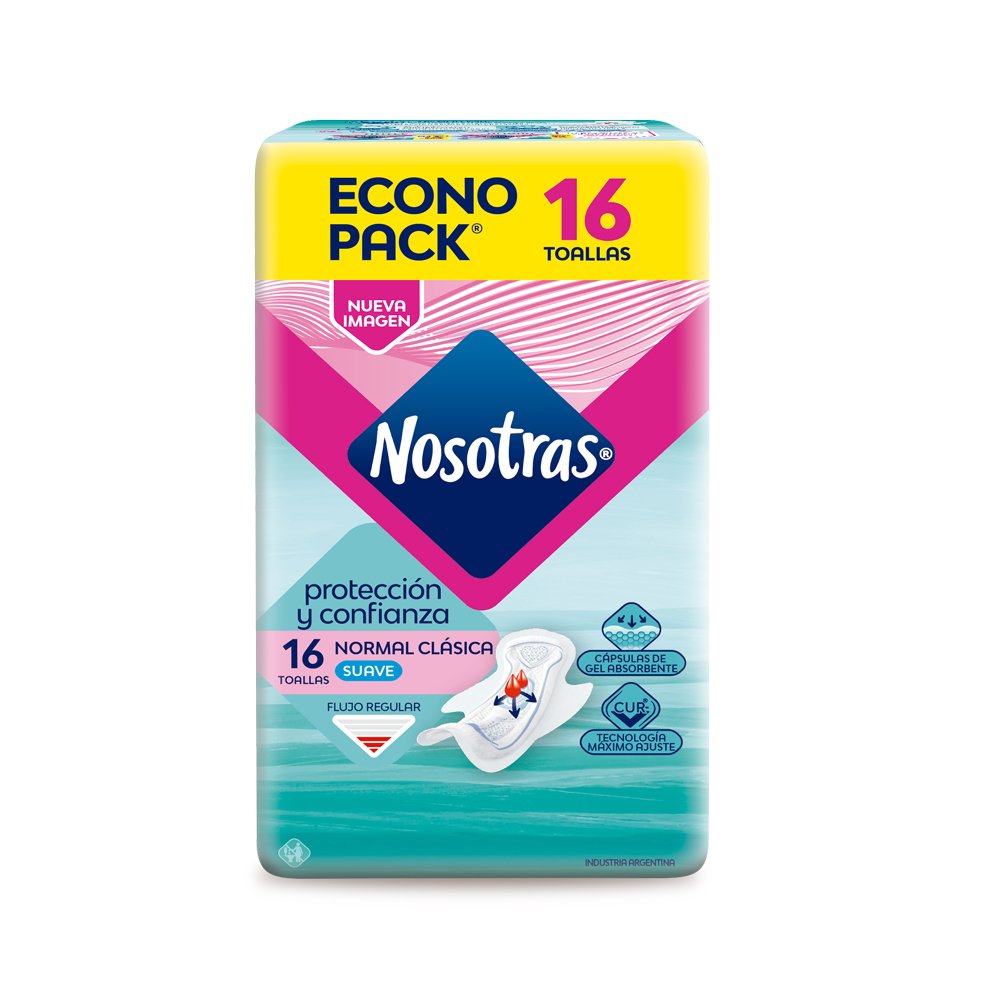 NOSOTRAS TOALLA NORMAL CLÁSICA CURV X16 - Image 2