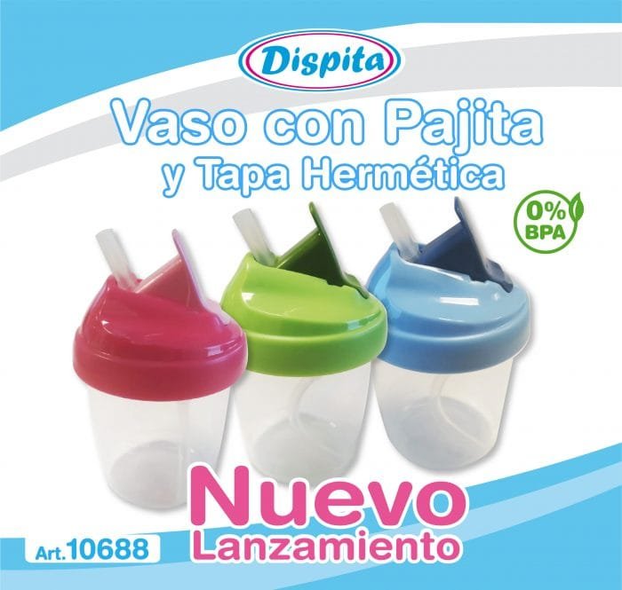DISPITA VASO CON SORBETA DE TAPA
