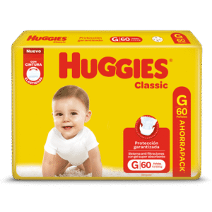 HUGGIES TRIPLE PROTECCIÓN G X60 UN.