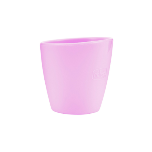 CHICCO VASO SILICONA ROSA +6M