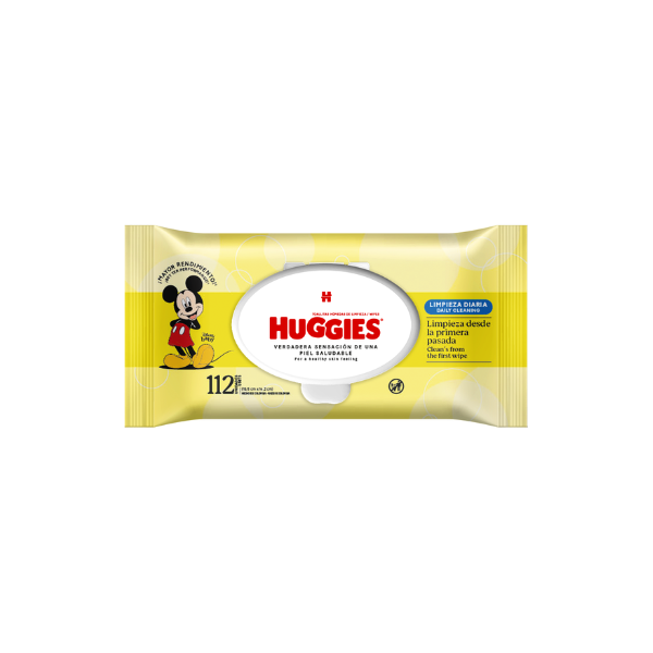 HUGGIES TOALLITAS HÚMEDAS LIMPIEZA DIARIA X112 UN.