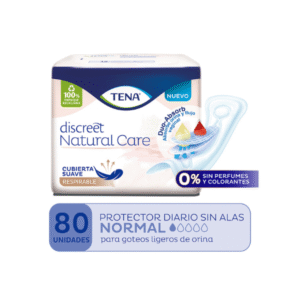 TENA DISCREET NATURAL CARE PROTECTORES DIARIOS X80 UN.