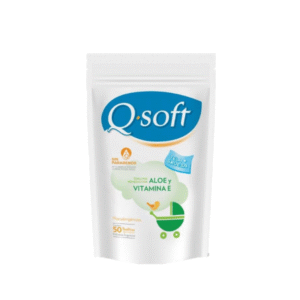 QSOFT TOALLAS HÚMEDAS ALOE Y VITAMINA E X50 UN.