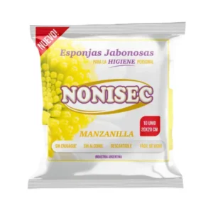 NONISEC ESPONJA JABON MANZANILLA X10U