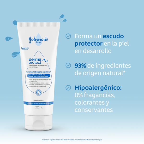JOHNSONS BABY CREMA HIDRATANTE DERMA PROTECT - Image 2