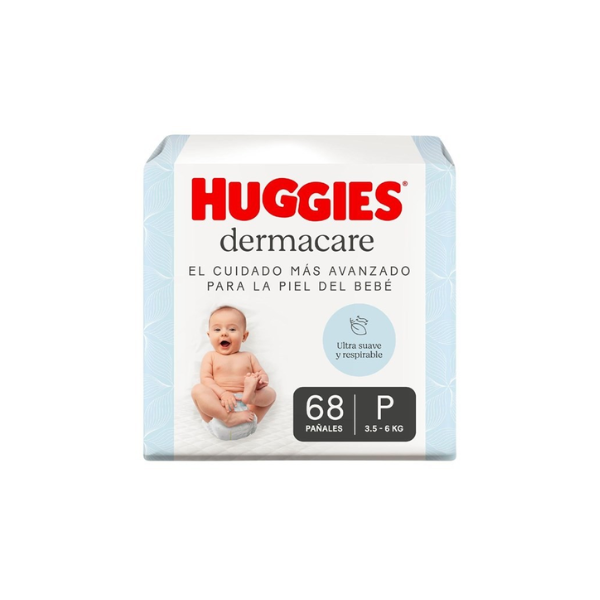 HUGGIES DERMACARE P x68 UN.