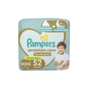 PAMPERS PREMIUN CARE XXXG X52U +19KG