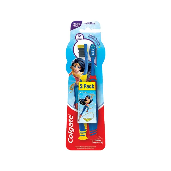 COLGATE CEPILLO BATMAN / MUJER MARAVILLA +6 X 2U - Image 2